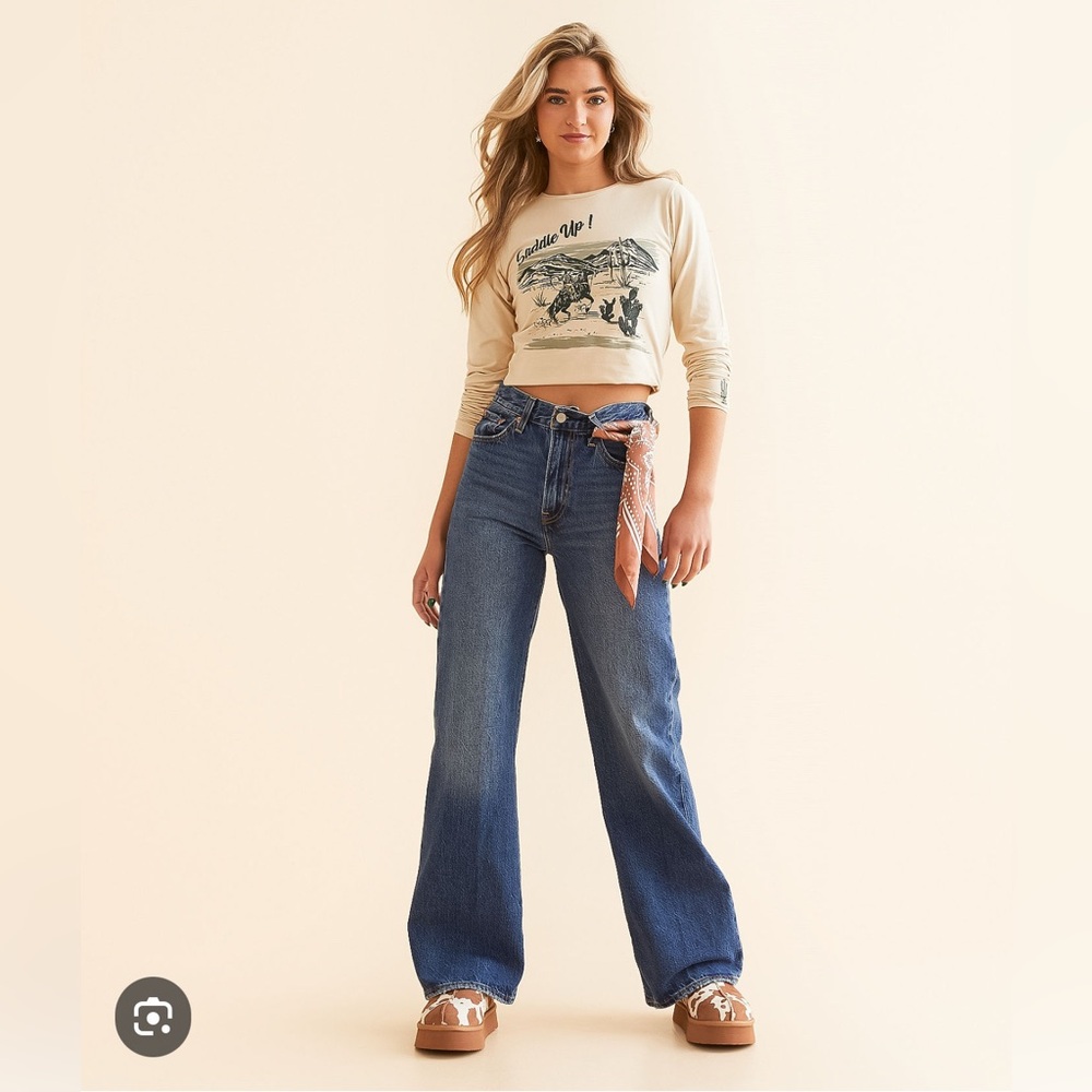 LEVIS Ribcage Wide Leg Jeans